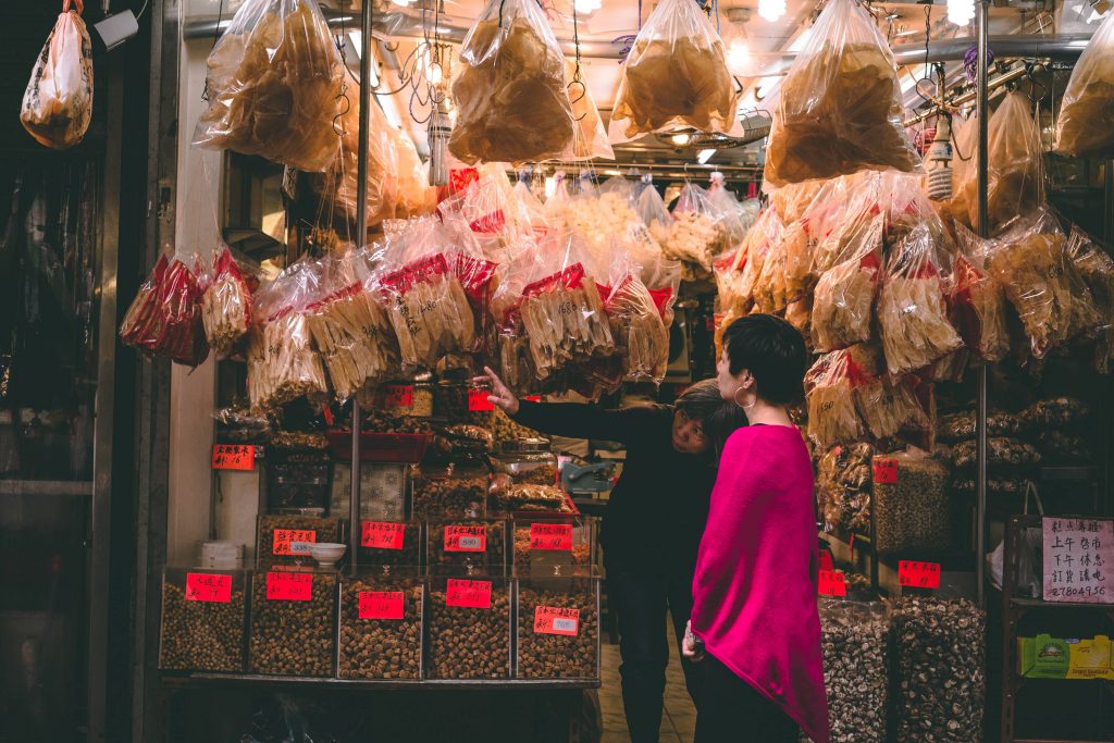 Une échoppe chinoise à Hong-Kong